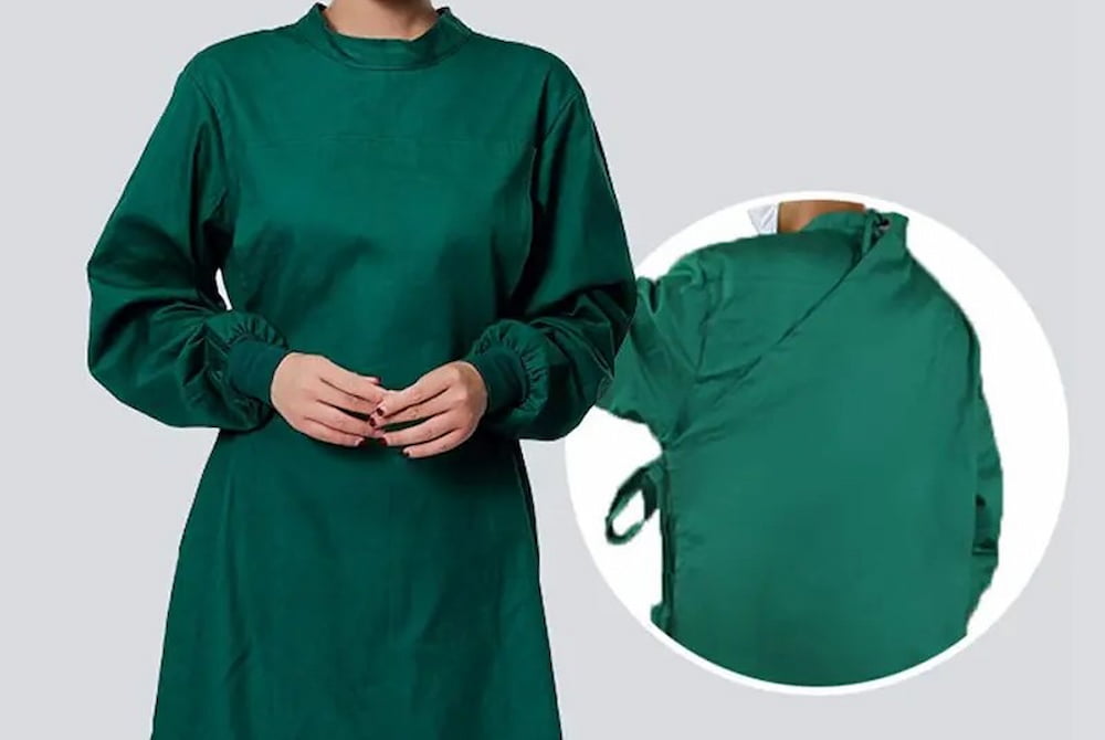 تصویر 1 از گان پارچه ای با قابلیت شستشو پارچه اعلا دوخت زیبا